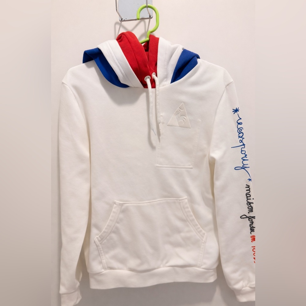 Le Coq Sportif Red and White Sweatshirt